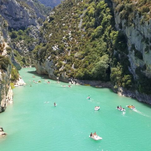 Gorges du Verdon — o rio verde-turquesa visto da borda